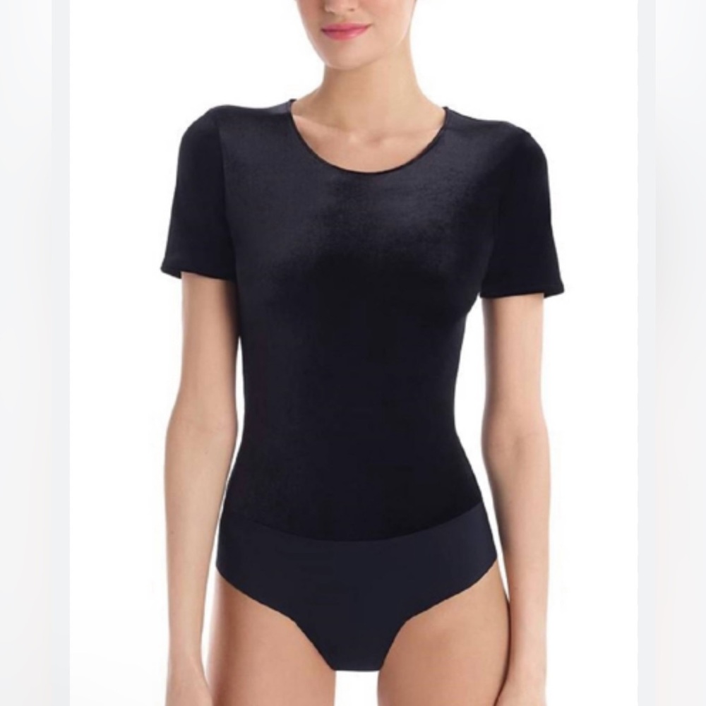 NWT Black Velvet Commando bodysuit size M new!